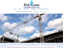 Tablet Screenshot of bobgrantconstruction.com